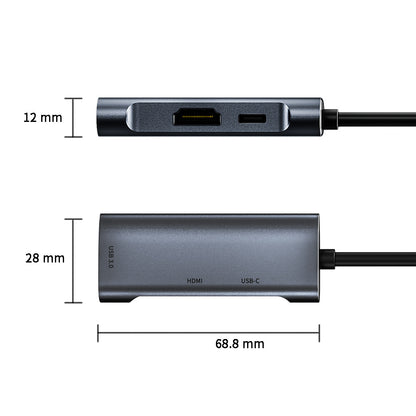 Type-C 3-in-1 Docking Station HDMI PD USB 3.0