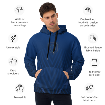 Moletom Hoodie Velocity Deep Cobalt